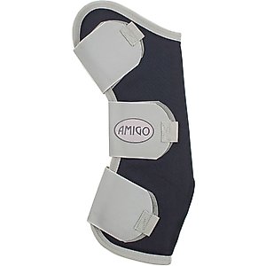Amigo Ripstop Travel Horse Boots, Navy/Silver, Horse