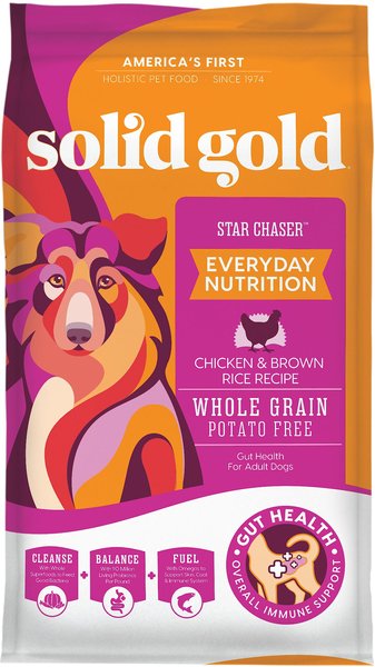 Solid Gold Star Chaser Chicken, Brown Rice with Vegetables Dry Dog Food, 24-lb bag slide 1 of 7
