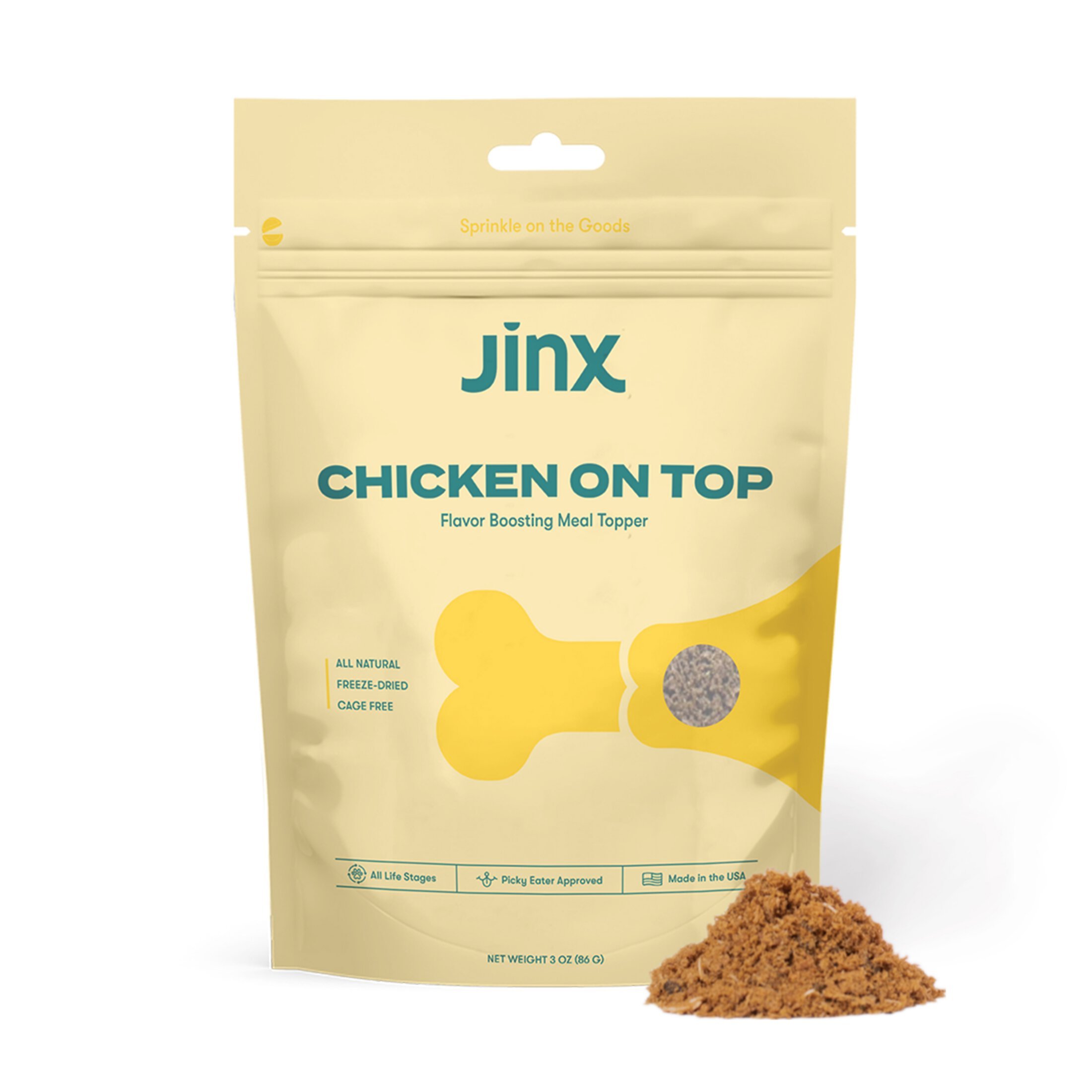 JINX FreezeDried Chicken Dry Dog Food Topper, 3oz bag Customer