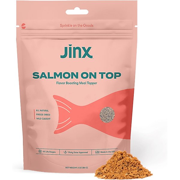 JINX FreezeDried Salmon Dry Dog Food Topper, 3oz bag
