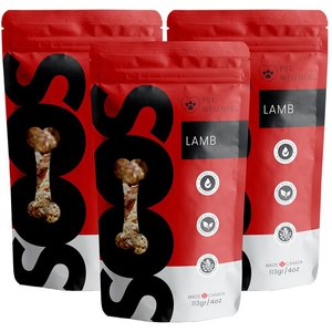 Soos Wellness Lamb Jerky Dog Treats, 4-oz bag
