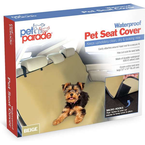 PetAble Waterproof Dog Seatcover, Beige
