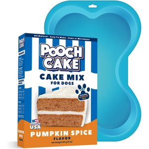 Pooch Cake Pumpkin Cake Mix for Dogs & Cake Mold