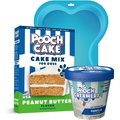 Pooch Cake Basic Starter Plus Peanut Butter Cake Mix with Cake Mold Kit & Pooch Creamery Vanilla Ice Cream, 9-oz box & 5.25-oz carton