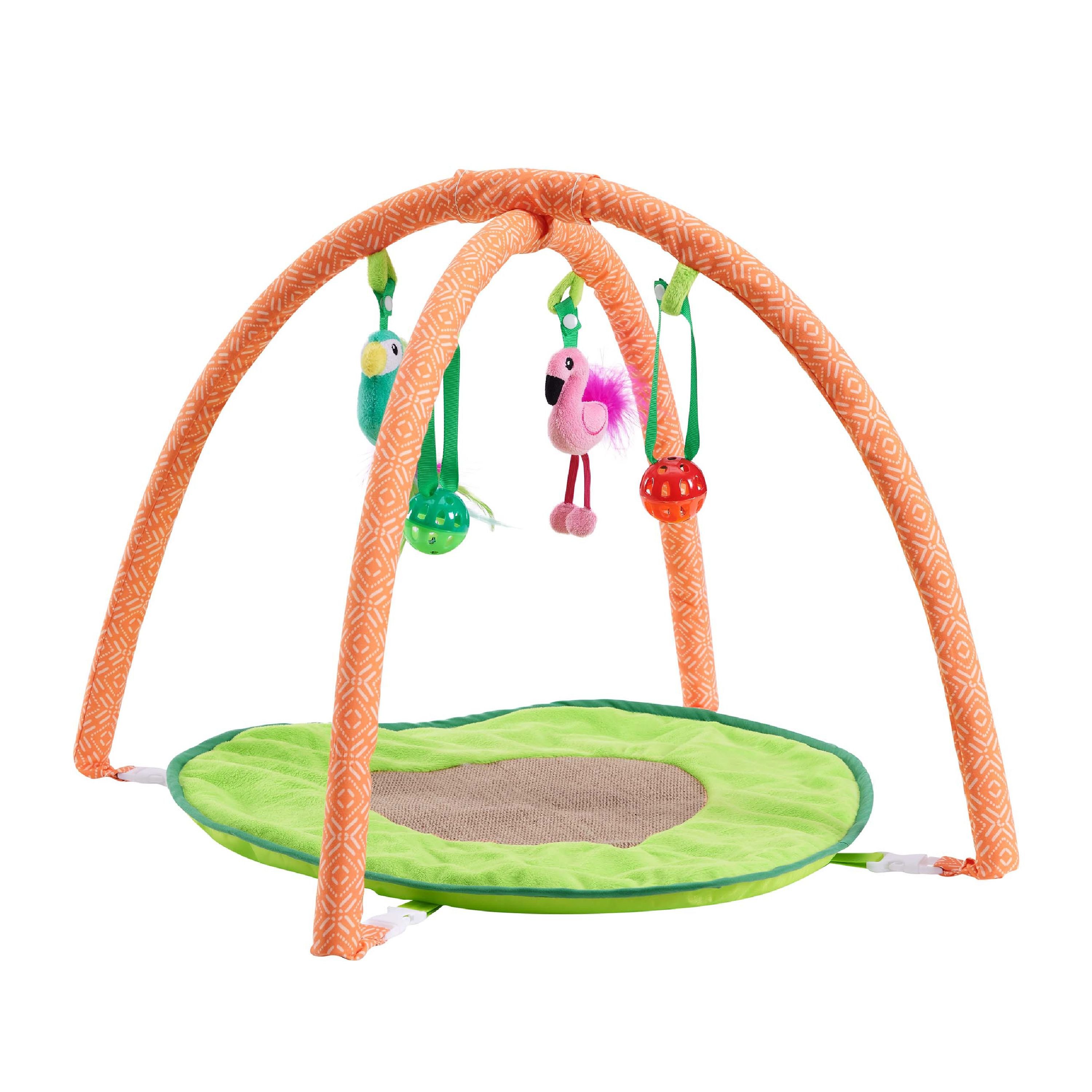 CATSTAGES Jungle Mat Cat Activity Play Mat Cat Toy with Catnip Customer Questions