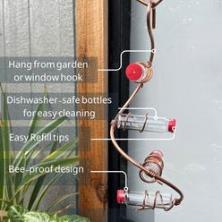 Sweet Feeders Modern Spiral Bird Feeder, Copper, 4 Station slide 2 of 4