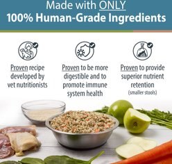 JustFoodForDogs Chicken & White Rice Recipe Frozen Human-Grade Fresh Dog Food, 18-oz pouch, case of 7 slide 2 of 9