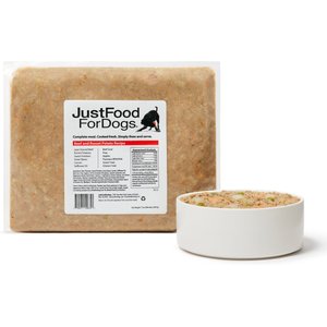 JustFoodForDogs Beef & Russet Potato Recipe Frozen Human-Grade Fresh Dog Food, 72-oz pouch, case of 7