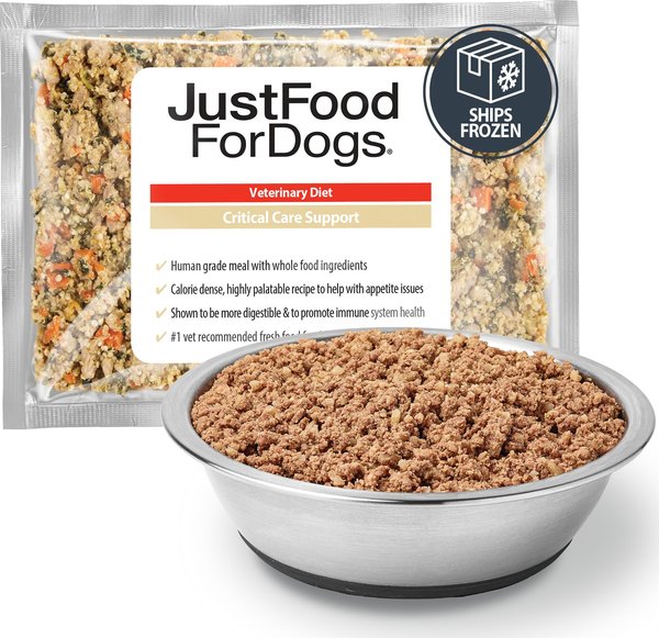 JUSTFOODFORDOGS Veterinary Diet Critical Care Support Frozen Human