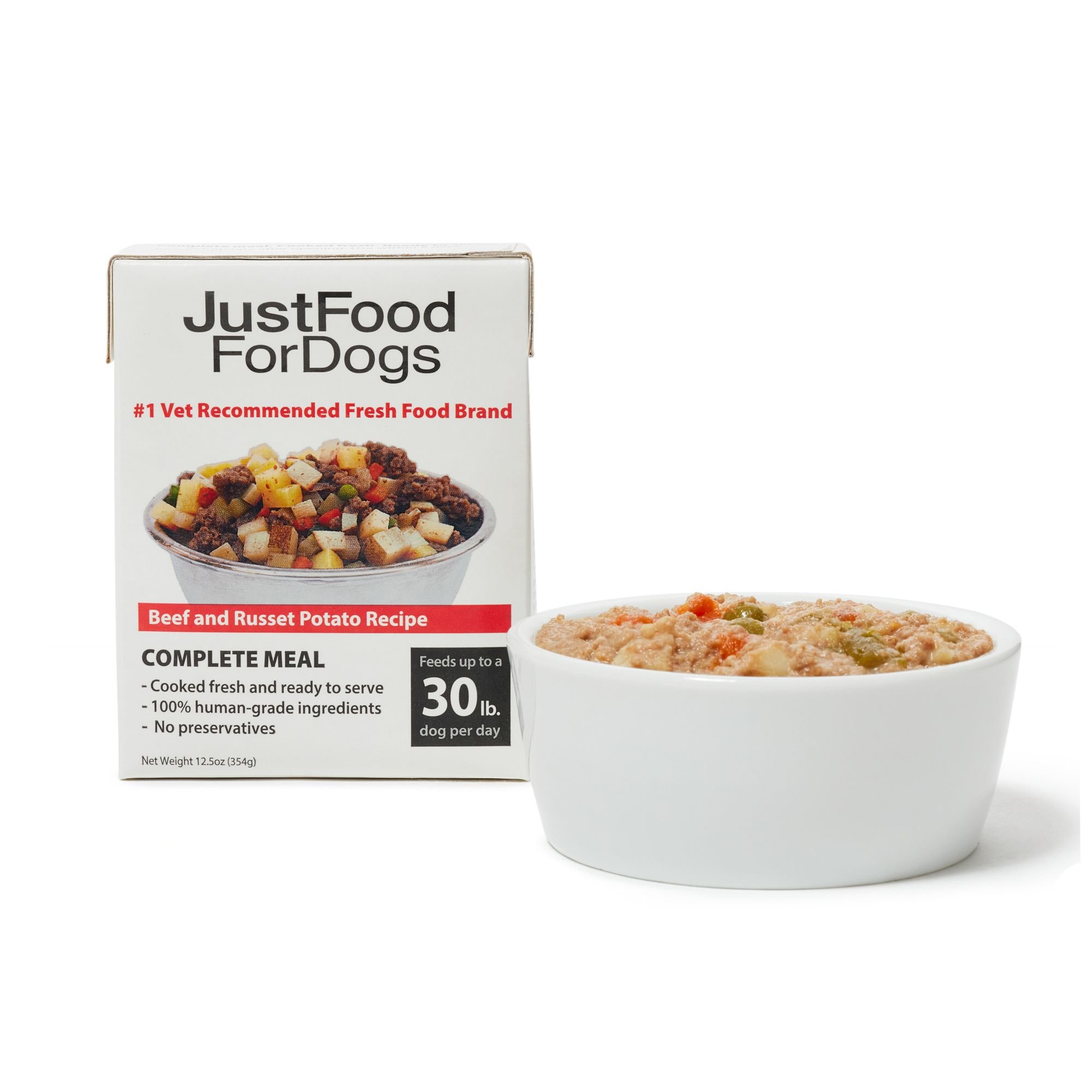 JUSTFOODFORDOGS Pantry Fresh Beef & Russet Potato Fresh Dog Food
