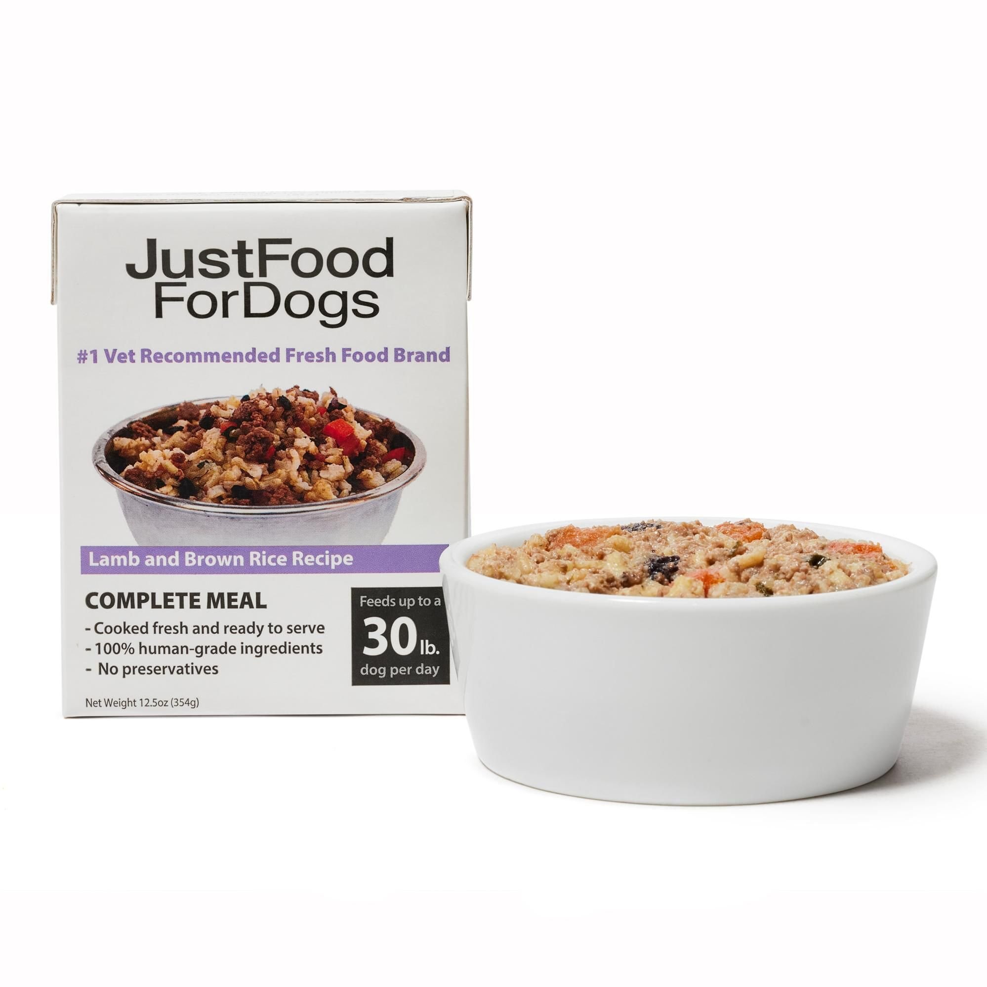 JUSTFOODFORDOGS Pantry Fresh Lamb & Brown Rice Fresh Dog Food Customer Questions