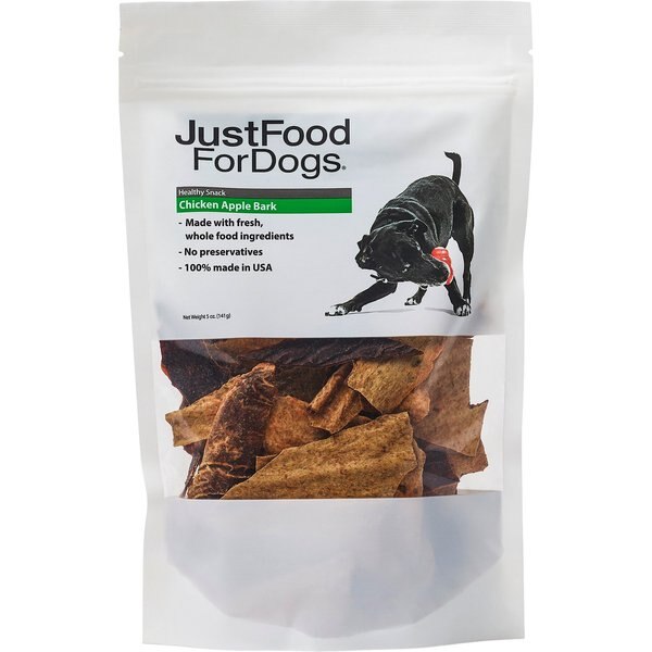 JustFoodForDogs Beef Liver Bark Dog Treats, 5-oz bag