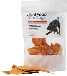 JustFoodForDogs Salmon Bark Dehydrated Dog Treats, 5-oz bag slide 2 of 5