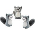Outward Hound Squeakin' Racoon Hide A Puzzle Plush Dog Toy, 3 count