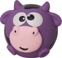 Outward Hound Sillyz Cow Latex Rubber Squeaky Ball Dog Toy