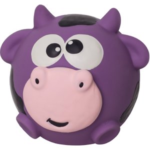 Outward Hound Sillyz Cow Latex Rubber Squeaky Ball Dog Toy