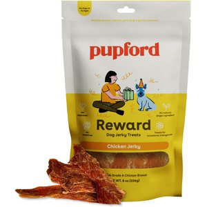 Pupford Chicken Jerky Dog Treats, 8-oz bag