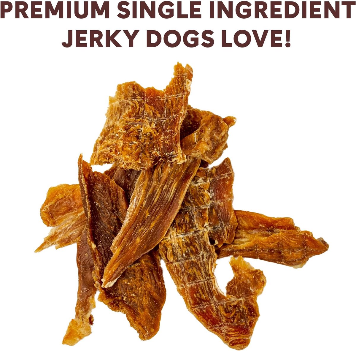 PUPFORD Chicken Jerky Dog Treats, 8oz bag