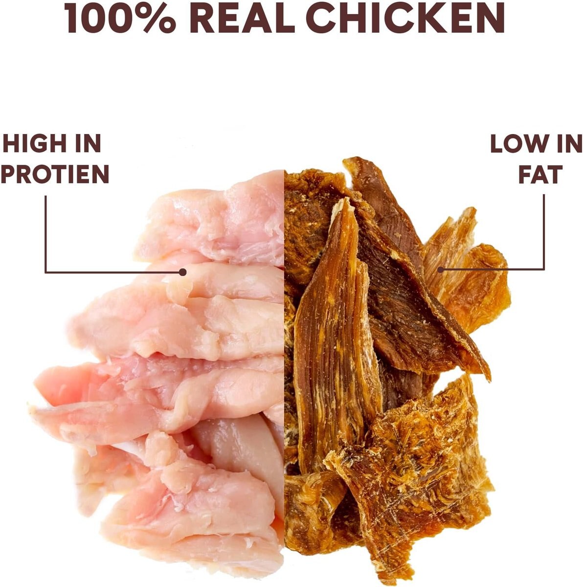 PUPFORD Chicken Jerky Dog Treats, 8oz bag