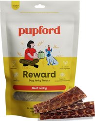 Pupford Beef Jerky Dog Treats, 4-oz bag