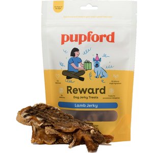 Pupford Lamb Jerky Dog Treats, 4-oz bag