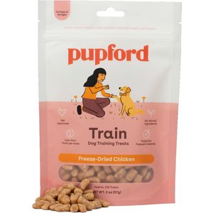 Pupford Chicken Training Freeze-Dried Dog Treats, 2-oz bag