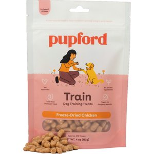 Pupford Chicken Training Freeze-Dried Dog Treats, 4-oz bag