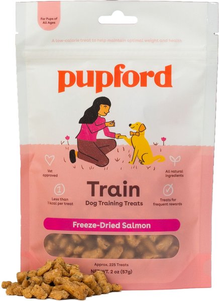 Pupford Salmon Training Freeze-Dried Dog Treats, 2-oz bag slide 1 of 10