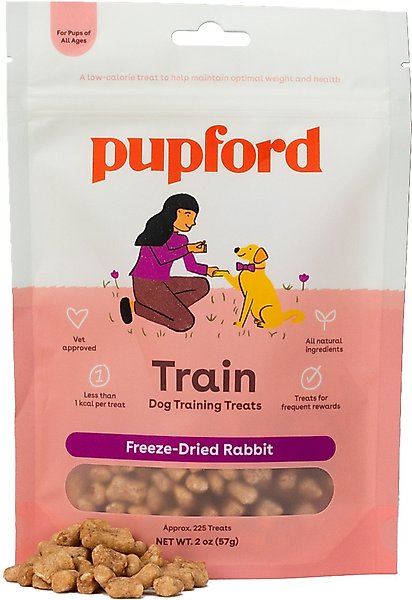 Pupford Rabbit Training Freeze-Dried Dog Treats, 2-oz bag slide 1 of 11