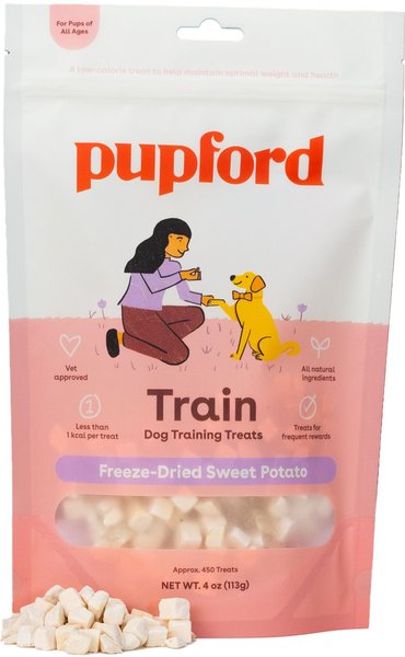 Pupford Sweet Potato Training Freeze-Dried Dog Treats, 4-oz bag slide 1 of 10
