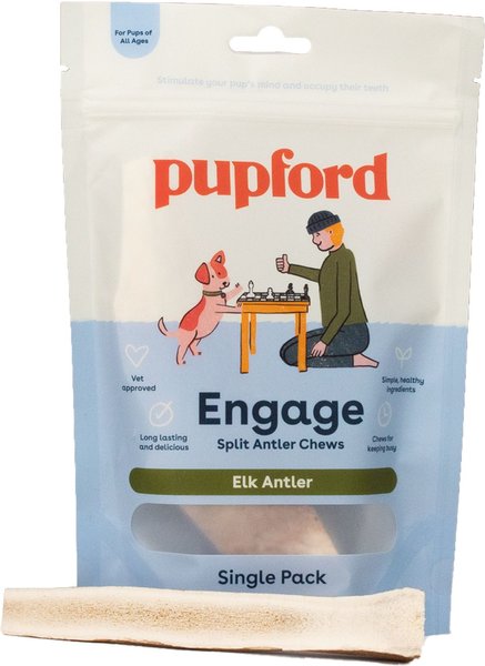 Pupford Split Elk Antler Dog Chew, 1 count slide 1 of 6