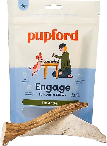 Pupford Split Elk Antler Dog Chew, 3 count slide 1 of 6