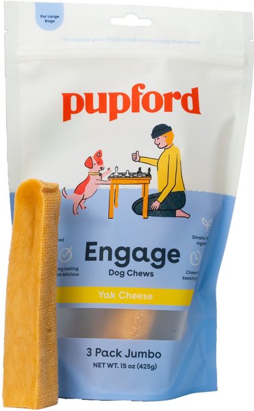 Pupford Yak Large Cheese Dog Chew, 3 count slide 1 of 9