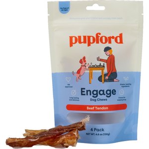 Pupford Beef Tendon Dog Chew, 4 count