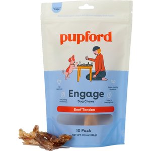 Pupford Beef Tendon Dog Chew, 10 count