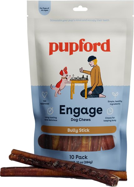 Pupford Thick Bully Sticks Dog Treat, 10 count slide 1 of 8