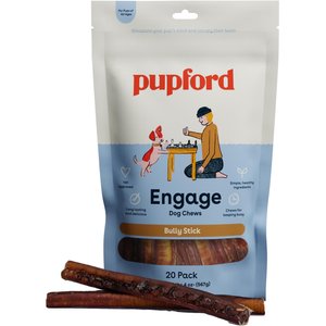 Pupford Thick Bully Sticks Dog Treat, 20 count