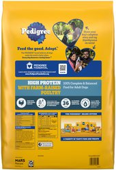 Pedigree High Protein Chicken & Turkey Flavor Adult Dry Dog Food, 18-lb bag slide 2 of 9