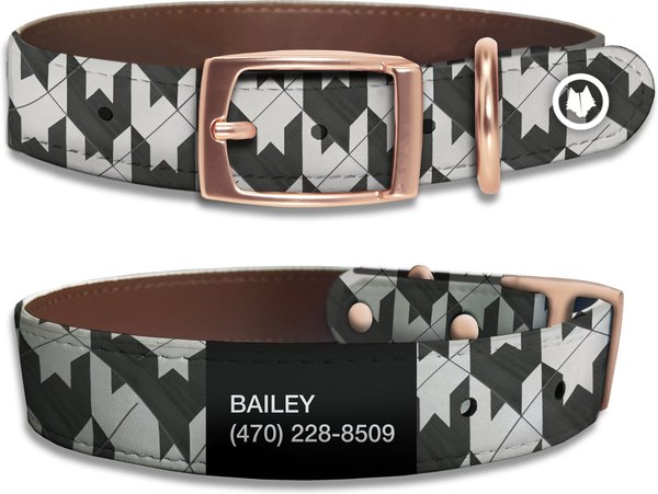 WildHound Faux-Leather Personalized Standard Dog Collar