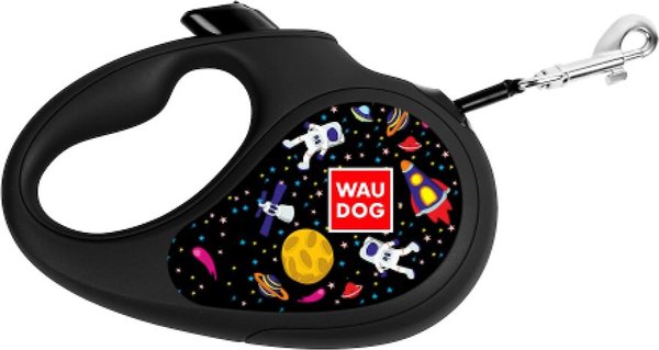 WAUDOG R-leash Retractable "NASA" Design Dog Leash, Black, X-Small, 15 count slide 1 of 5