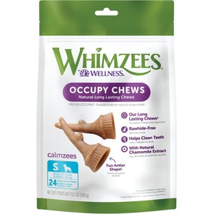 WHIMZEES by Wellness Occupy Antler Dental Chews Natural Grain-Free Dental Dog Treats, Small, 24 count
