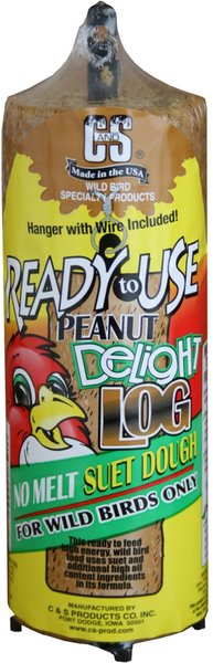 C&S RTU Peanut Delight Log, Bird Food, 1-lb bag slide 1 of 10