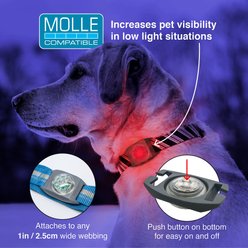 Kurgo RSG MOLLE LED Light Dog Collar Accessory, Red slide 2 of 5
