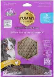 Yummy Combs Ingenious Oral Care Flossing Small Breed Grain-Free Adult Dog Treats, 21 count slide 1 of 2