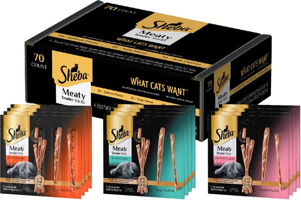 Sheba meaty tender sticks chicken fashion cat treats