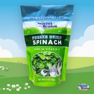 Sweet Meadow Farm Freeze Dried Spinach Small Pet Treat, 1.5-oz bag