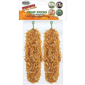 Exotic Nutrition Munchers Sticks w/ Marigold Small Pet Treats, 2 count