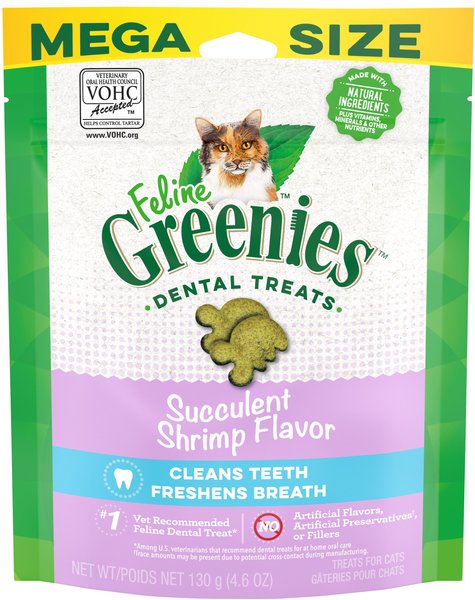 Feline Greenies Adult Natural Dental Care Cat Treat Succulent