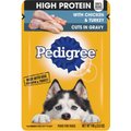 Pedigree High Protein Chicken & Turkey Cuts in Gravy Dog Wet Food, 3.5-oz pouches, 16 count