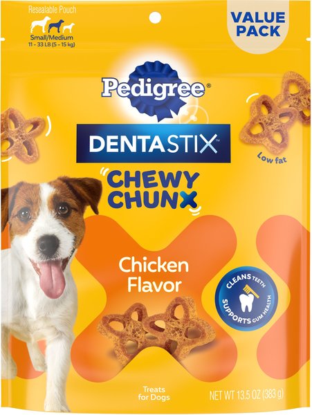 Pedigree DentaStix Chewy Chunx Small/Medium Dog Dental Treats, 13.5-oz pouch slide 1 of 9